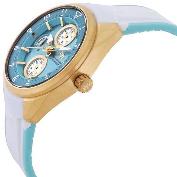 NWT Authentic Technomarine Ocean Quartz Green Dial Women's Watch - Picture 2 of 3